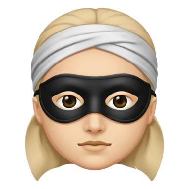 bandit with black eye mask sticker