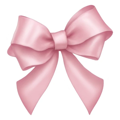 light pink ribbon bow sticker