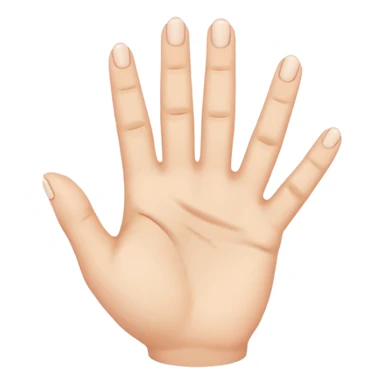 Fingers inside a hole sticker