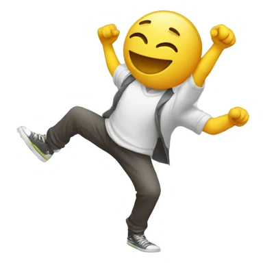 emodji man takes a dab sticker