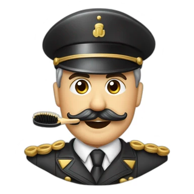 Général allemand avec une moustache brosse à dent claque des doigts comme une diva  sticker