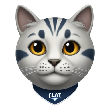 the Villanova cat mascot  sticker