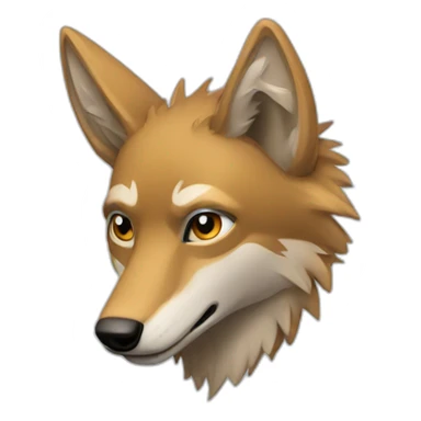 coyote with lightning sticker