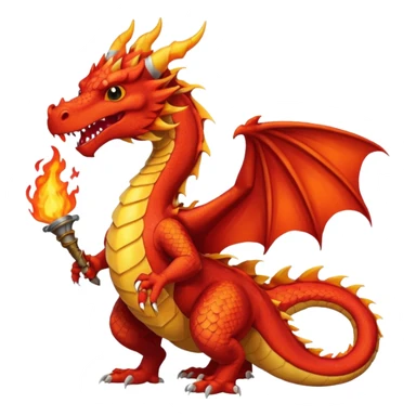 fire-breathing dragon with shirt sticker