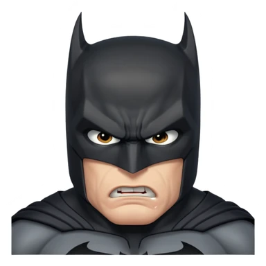 batman angry look sticker