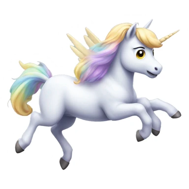 Unicornio voando  sticker