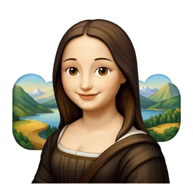 monalisa painting sticker