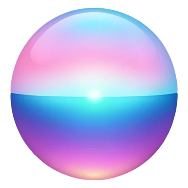 Gentle pulsing aura sphere capturing personal style energy, ethereal minimalist design with soft gradient sticker