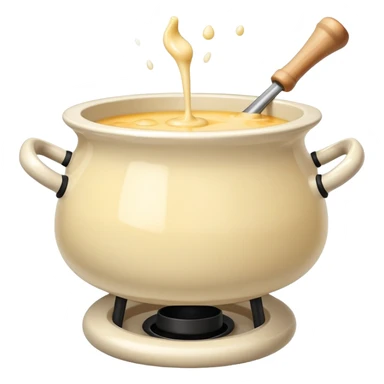 Cheese fondue pot sticker