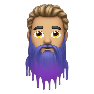 man dyes his hair sticker