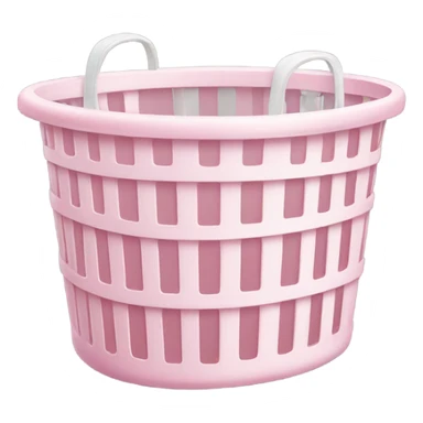 Pale pink Laundry Basket  sticker