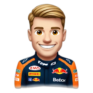 max verstappen, f1, smile sticker