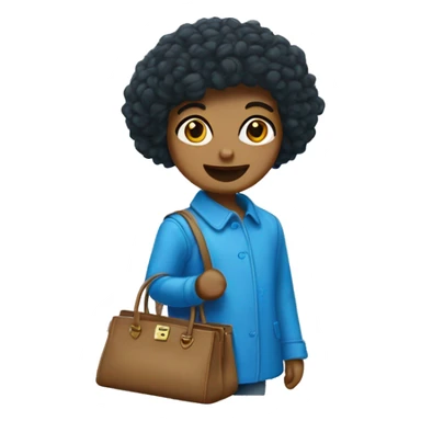 A blue birkin  sticker