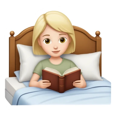 "The bedtime reader" sticker