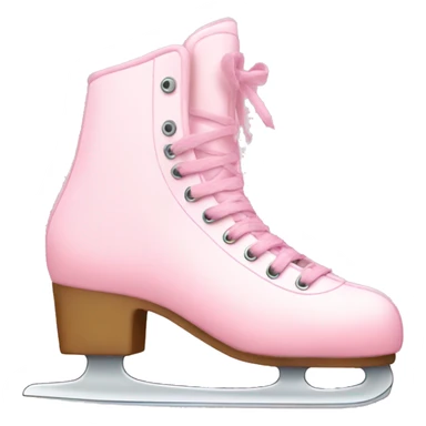 pastel pink ice skates sticker
