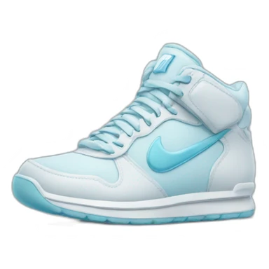 icy emoji with nike sneakers sticker