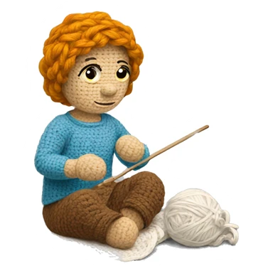 crocheting  sticker
