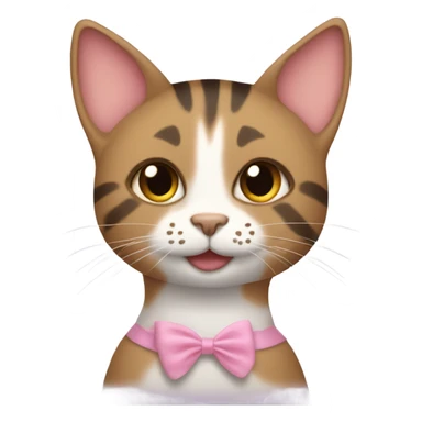 Tabby cat in tutu sticker