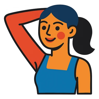 clean armpits, stylized illustration sticker