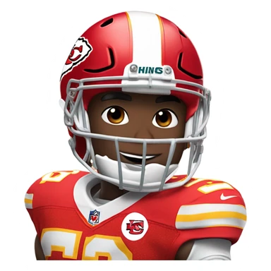 Shai Gilgeous Alexander in a Kansas City chiefs uniform sticker
