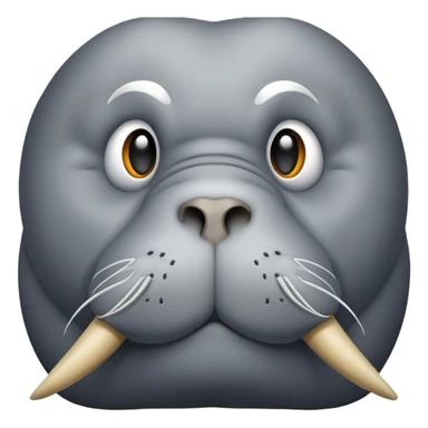 walrus face sticker