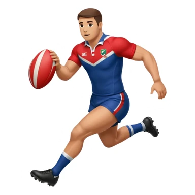 player kicking  rugby ball sticker
