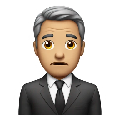 Worried business man sticker