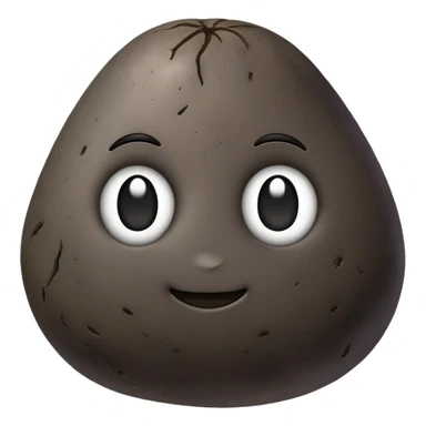 black potato sticker