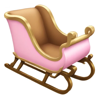 light pink sleigh sticker