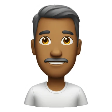 Impressed man sticker