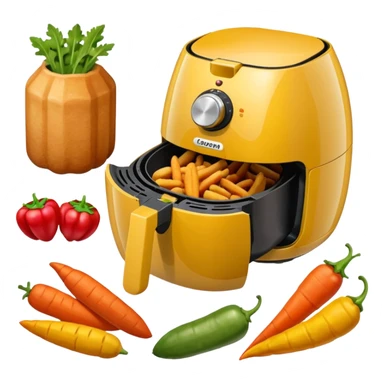 Des légumes dans un airfryer  sticker