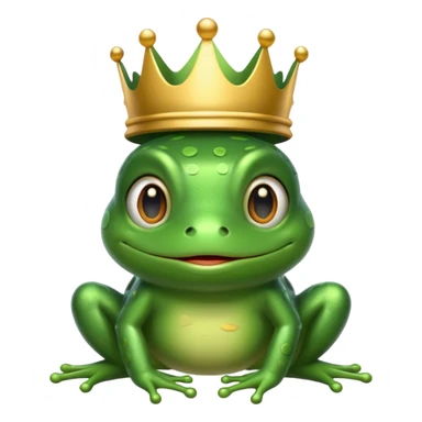 tạo cho tôi emoji tạo hình của công chúa trong hoàng tử ếch sticker