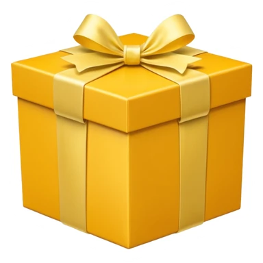 Decorative Gift Box yellow  sticker