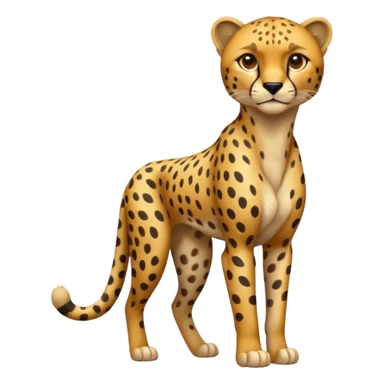 High resolution of a full body cheetah sticker