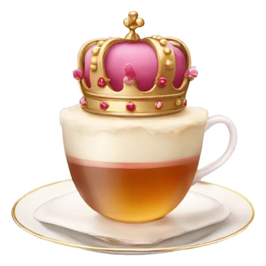 queen crown afternoon tea sticker