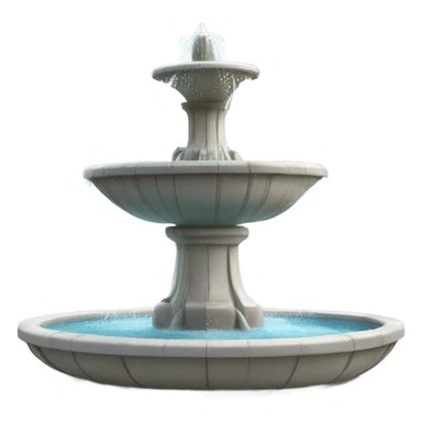 Dolphin fountain sticker