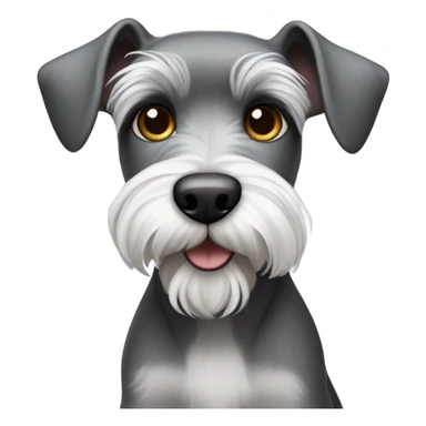Mini schnauzer mix with a raterrier sticker