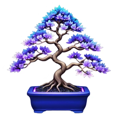  Rustic shiny crystal black-purple fiber optic lights  maple cobalt tiny bonsai  sticker
