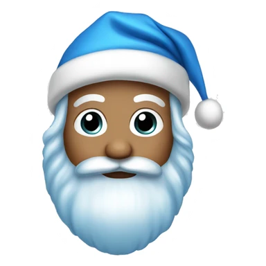 Santa blue sticker
