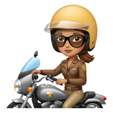 Mom on motorcycle  sticker