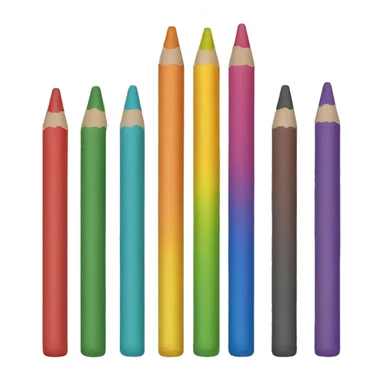 Rainbow crayons  sticker