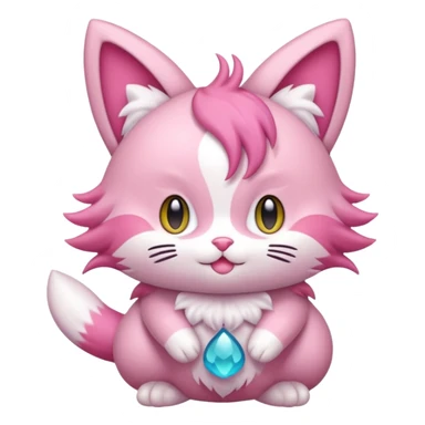  Fey Toony Sprigatito-Skitty-fusion-hybrid sticker