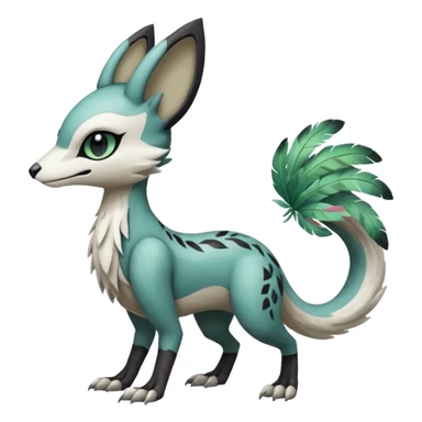 Meloetta-Trico-Vernid-Sergal-Pokémon-Fakémon-creature sticker