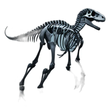 Skeletal Dinosaur night at the museum sticker