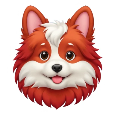 puppy dog red sticker