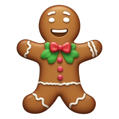 Aesthetic gingerbread man sticker