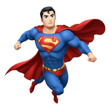 Superman flying sticker
