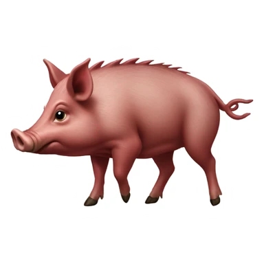 Razorback taking a poop sticker