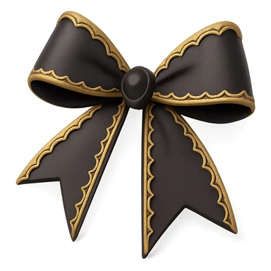 pink gothic bow, variation 1 sticker