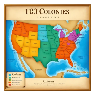 13 colonies sticker